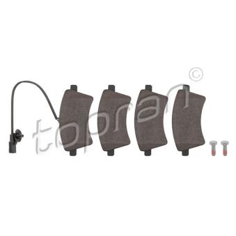 Jeu de 4 plaquettes de frein avant TOPRAN OEM 7701210174
