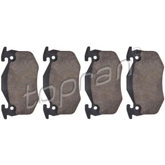 Jeu de 4 plaquettes de frein arrière TOPRAN OEM 425442