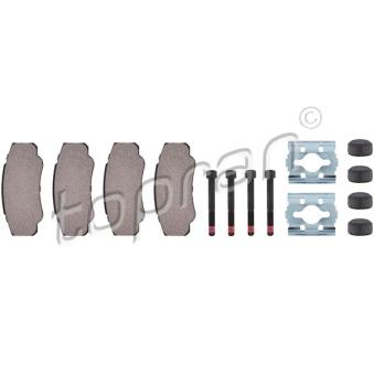 Jeu de 4 plaquettes de frein arrière TOPRAN OEM 425247