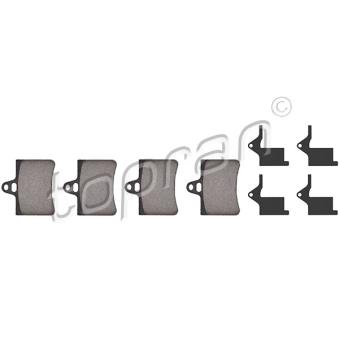 Jeu de 4 plaquettes de frein arrière TOPRAN OEM E172231