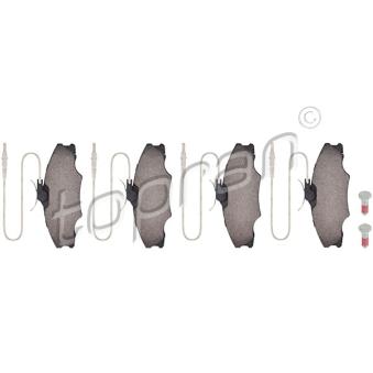 Jeu de 4 plaquettes de frein avant TOPRAN OEM 425268