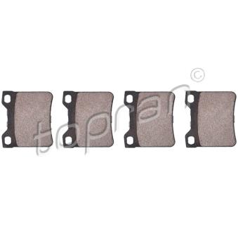 Jeu de 4 plaquettes de frein arrière TOPRAN OEM 425208 Jeu de 4 plaquettes de frein arrière TOPRAN OEM 425208