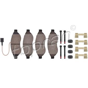 Jeu de 4 plaquettes de frein avant TOPRAN OEM 425357 Jeu de 4 plaquettes de frein avant TOPRAN OEM 425357