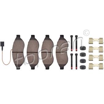 Jeu de 4 plaquettes de frein avant TOPRAN OEM 425355 Jeu de 4 plaquettes de frein avant TOPRAN OEM 425355