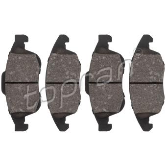 Jeu de 4 plaquettes de frein avant TOPRAN OEM 425425 Jeu de 4 plaquettes de frein avant TOPRAN OEM 425425
