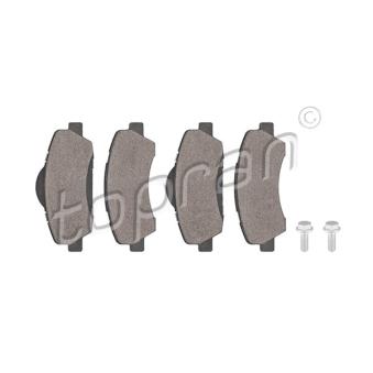 Jeu de 4 plaquettes de frein avant TOPRAN OEM 1608691380