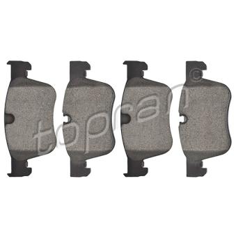 Jeu de 4 plaquettes de frein avant TOPRAN OEM 1612412380