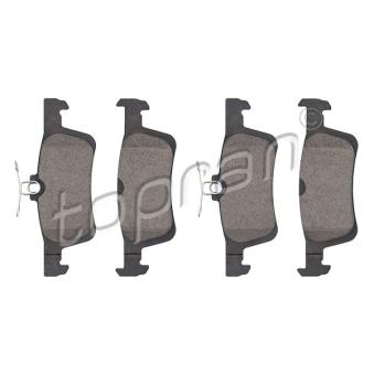 Jeu de 4 plaquettes de frein arrière TOPRAN OEM 1619791380