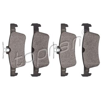 Jeu de 4 plaquettes de frein arrière TOPRAN OEM 1611331480