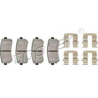 Jeu de 4 plaquettes de frein arrière TOPRAN OEM 583022YA70