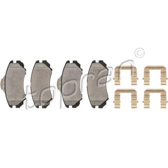Jeu de 4 plaquettes de frein avant TOPRAN OEM 581013CA80