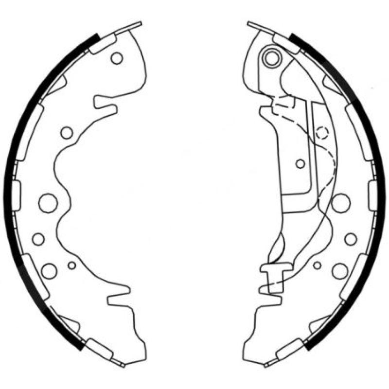 Jeu de mâchoires de frein ABE C00324ABE - Visuel 1
