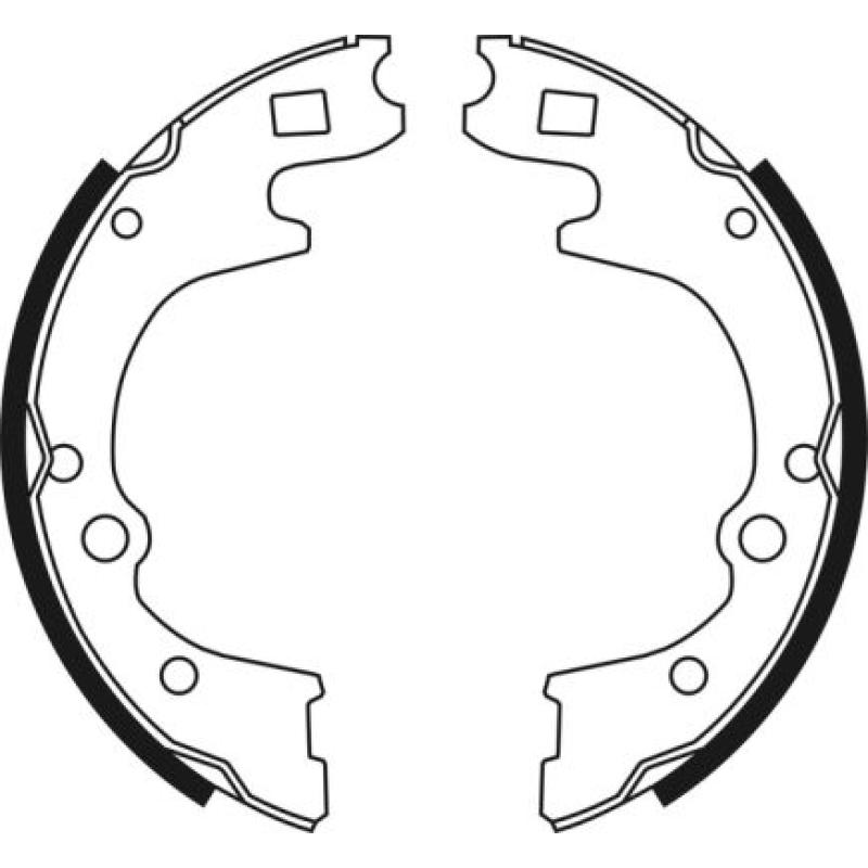 Jeu de mâchoires de frein ABE C00509ABE - Visuel 1
