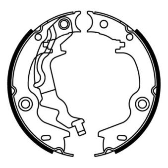 Jeu de mâchoires de frein, frein de stationnement ABE C00525ABE pour MITSUBISHI GALANT 1.5 CRDi - 110cv