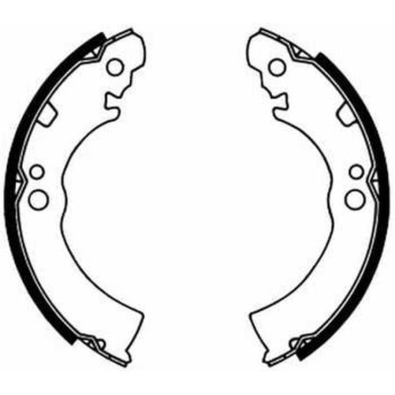 Jeu de mâchoires de frein ABE C01001ABE - Visuel 1