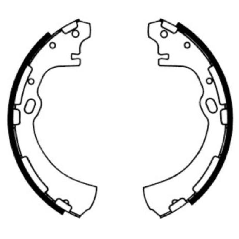 Jeu de mâchoires de frein ABE C01038ABE - Visuel 1