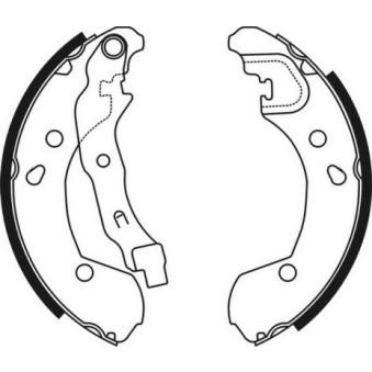 Jeu de mâchoires de frein ABE [C01056ABE]