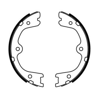 Jeu de mâchoires de frein, frein de stationnement ABE C01064ABE