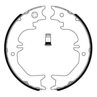 Jeu de mâchoires de frein, frein de stationnement ABE C02082ABE pour TOYOTA LAND CRUISER 2.4 - 110cv