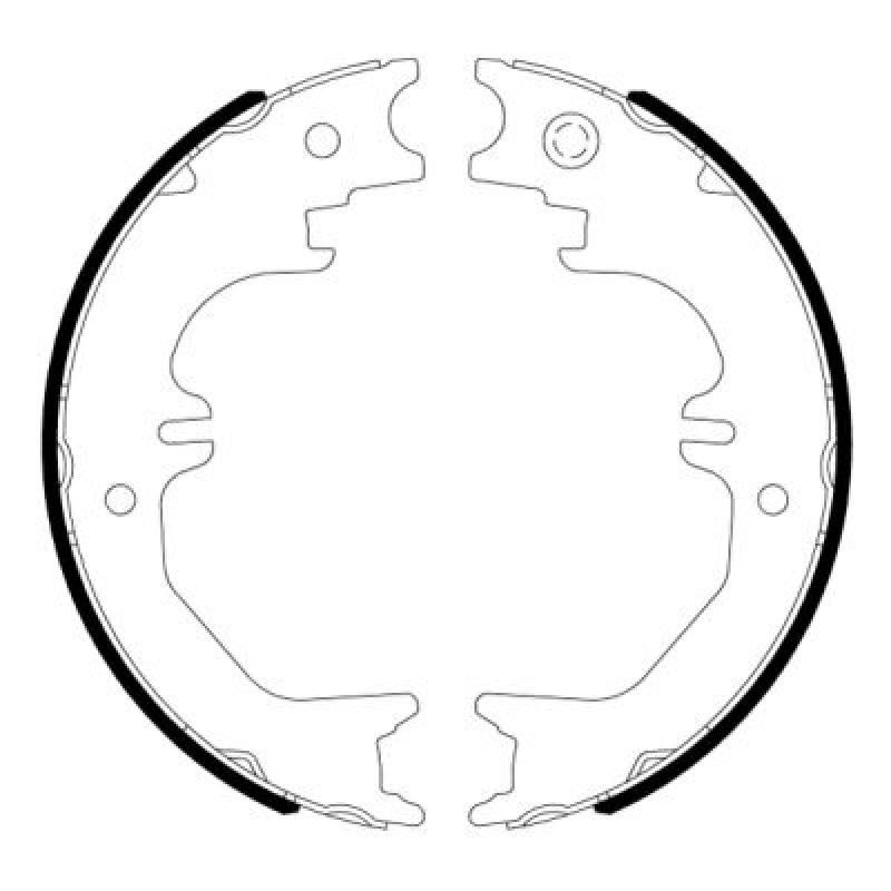 Jeu de mâchoires de frein, frein de stationnement ABE C02086ABE - Visuel 1