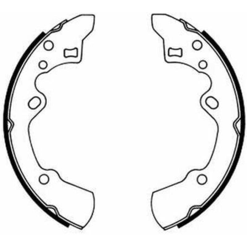 Jeu de mâchoires de frein ABE C03029ABE - Visuel 1