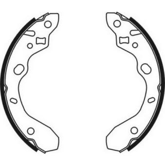 Jeu de mâchoires de frein ABE [C03042ABE]