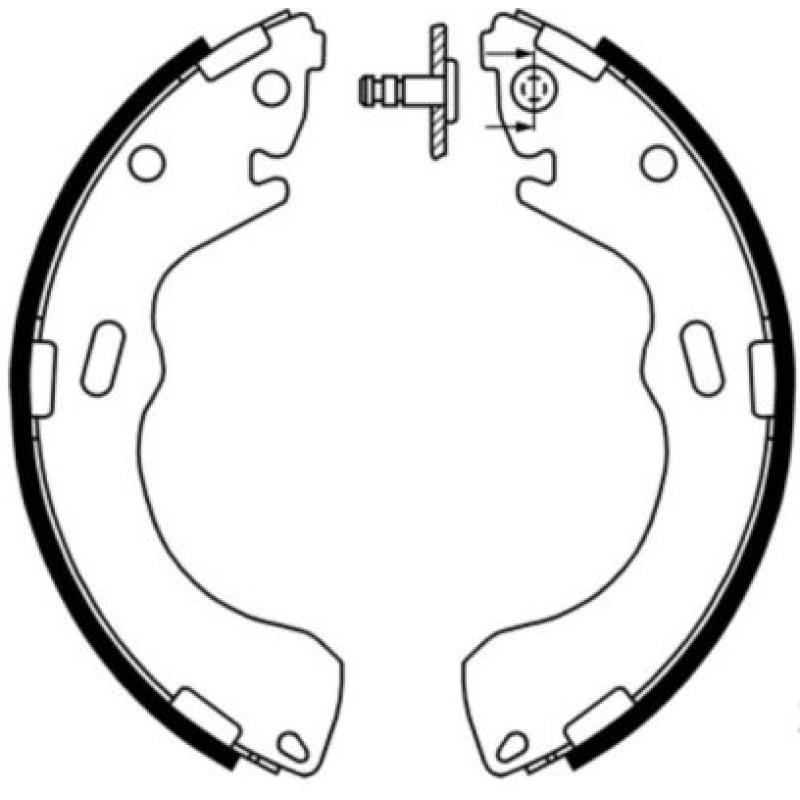 Jeu de mâchoires de frein ABE C03043ABE - Visuel 1