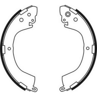 Jeu de mâchoires de frein ABE OEM MB500822