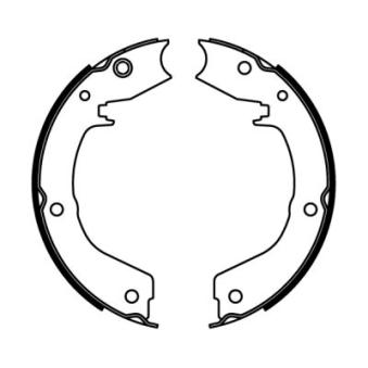 Jeu de mâchoires de frein, frein de stationnement ABE [C05061ABE]