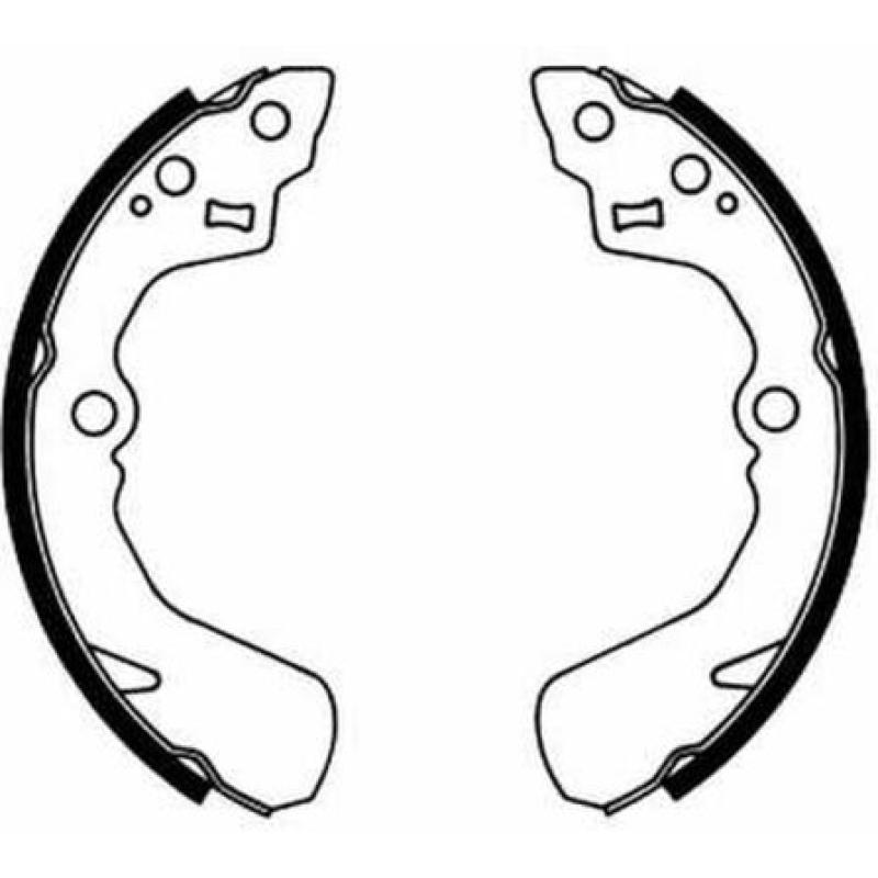 Jeu de mâchoires de frein ABE C06012ABE - Visuel 1