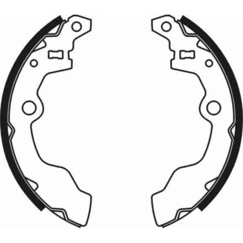 Jeu de mâchoires de frein ABE C08008ABE - Visuel 1
