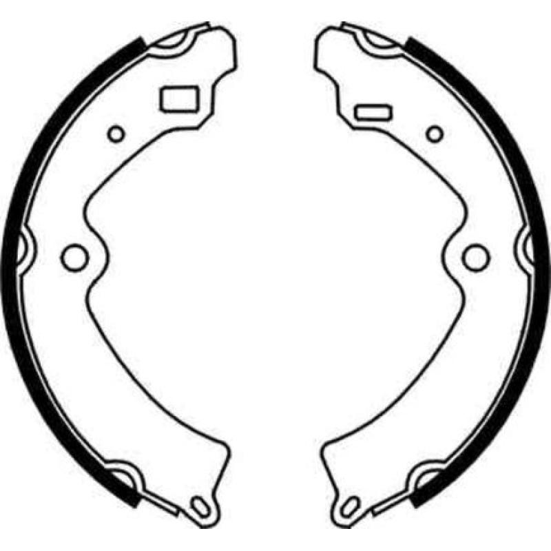 Jeu de mâchoires de frein ABE C08010ABE - Visuel 2