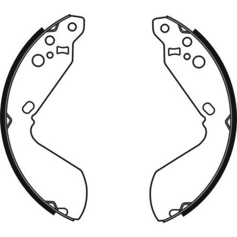 Jeu de mâchoires de frein ABE C08014ABE - Visuel 1
