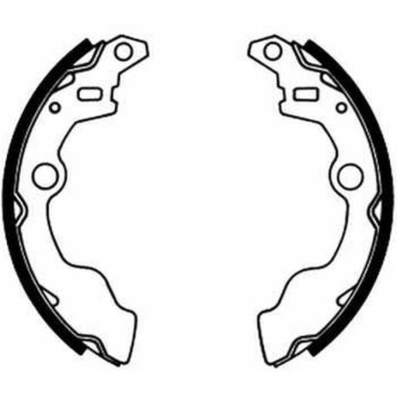 Jeu de mâchoires de frein ABE C08016ABE - Visuel 1