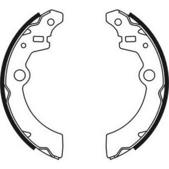 Jeu de mâchoires de frein ABE [C08021ABE]