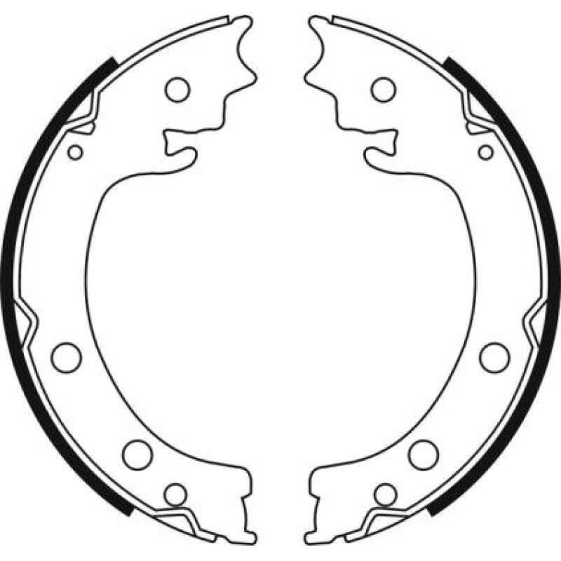 Jeu de mâchoires de frein, frein de stationnement ABE C08028ABE - Visuel 1