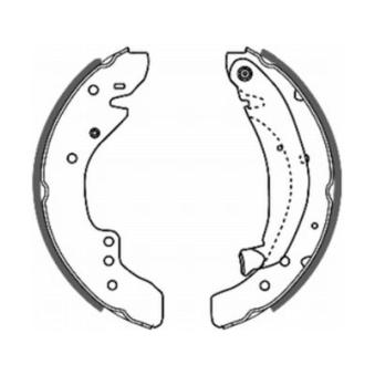 Jeu de mâchoires de frein ABE C0C010ABE pour SUBARU BRZ 1.9 D Combinato - 69cv