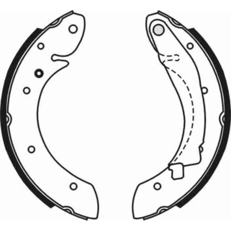 Jeu de mâchoires de frein ABE C0C013ABE - Visuel 2