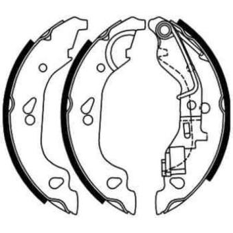 Jeu de mâchoires de frein ABE OEM 77362296