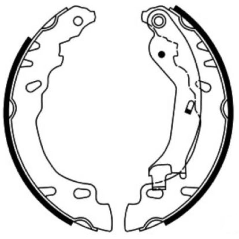 Jeu de mâchoires de frein ABE C0F029ABE - Visuel 1