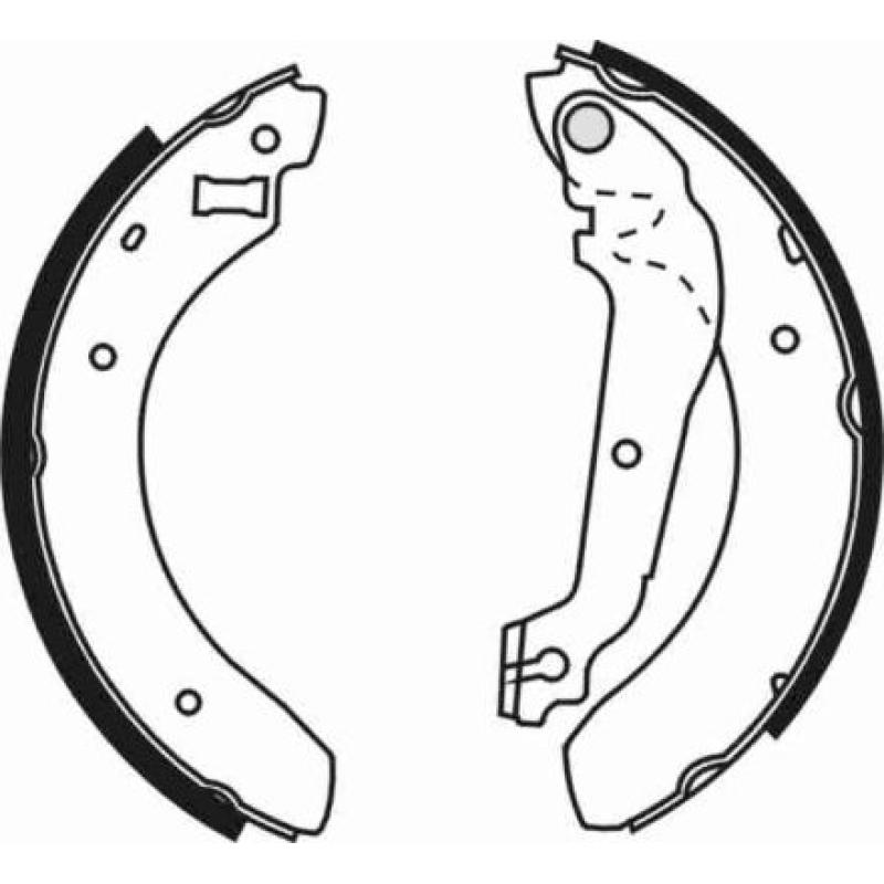 Jeu de mâchoires de frein ABE C0G008ABE - Visuel 1