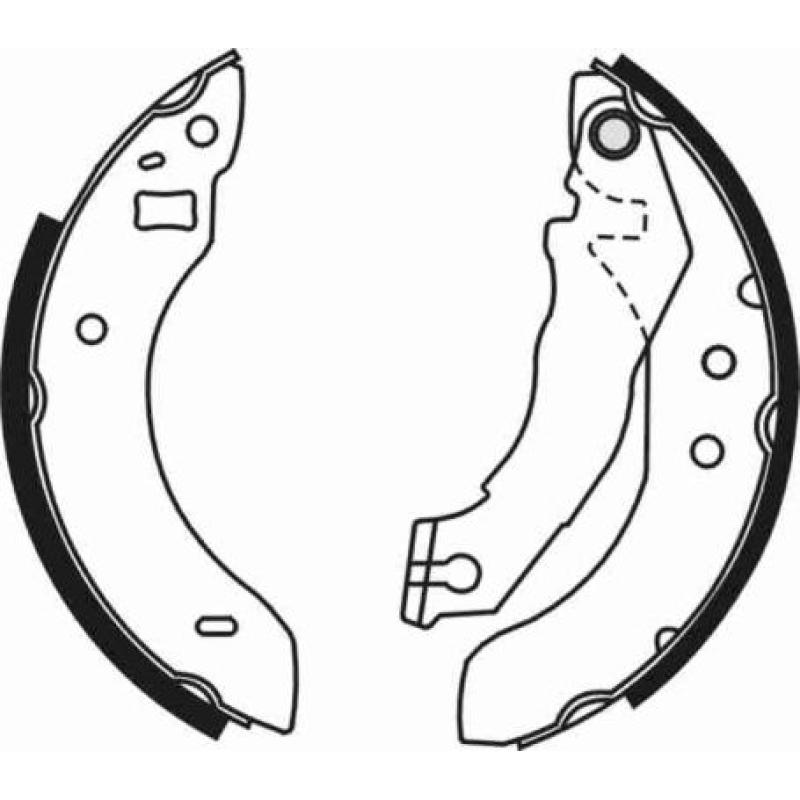 Jeu de mâchoires de frein ABE C0G009ABE - Visuel 1