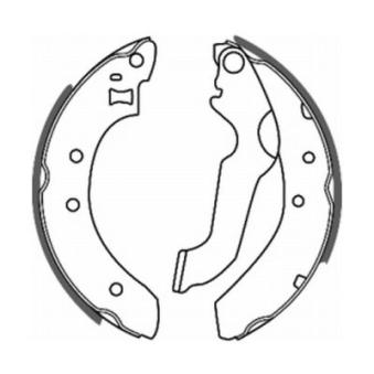 Jeu de mâchoires de frein ABE OEM 6150271 Jeu de mâchoires de frein ABE OEM 6150271