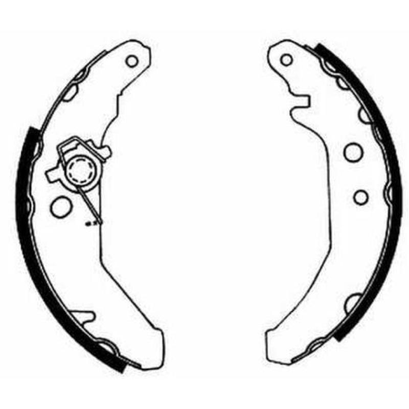 Jeu de mâchoires de frein ABE C0G019ABE - Visuel 1