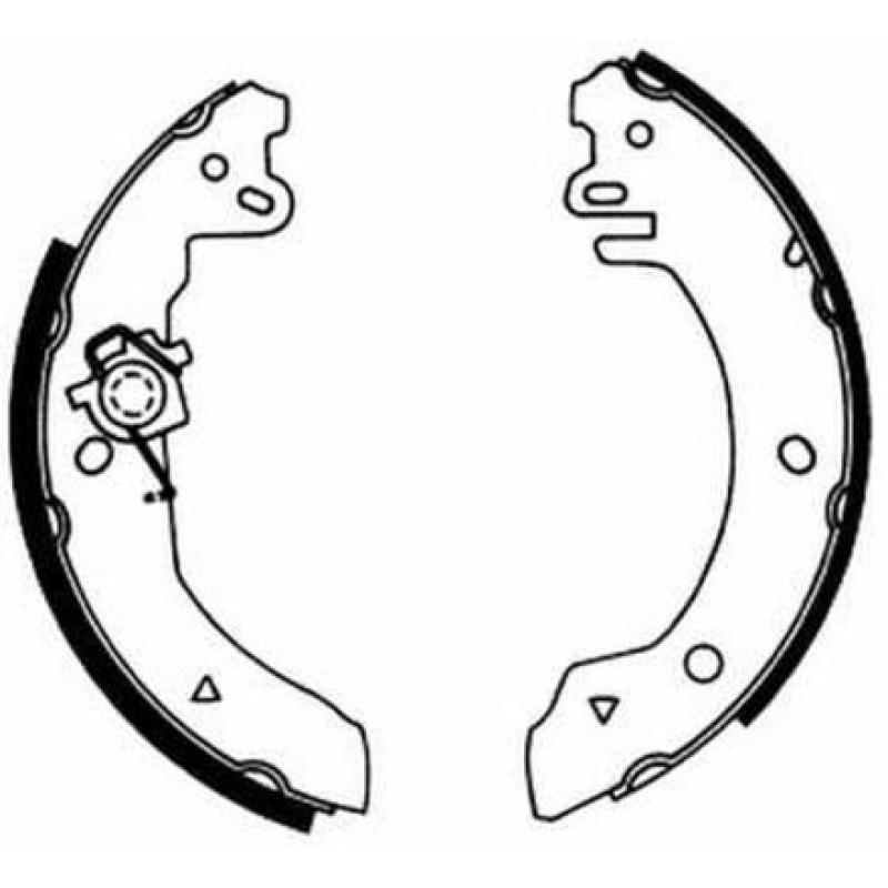 Jeu de mâchoires de frein ABE C0G020ABE - Visuel 2