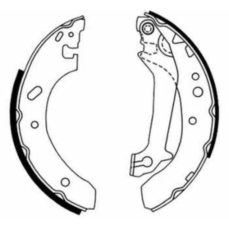 Jeu de mâchoires de frein ABE C0G026ABE - Visuel 1