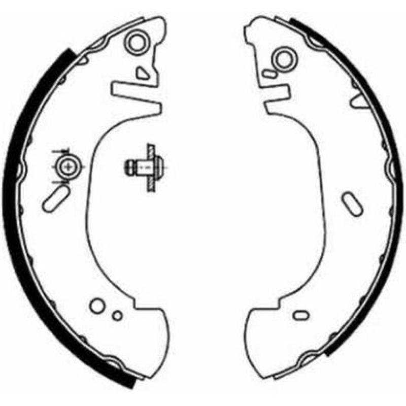 Jeu de mâchoires de frein ABE C0G048ABE - Visuel 1