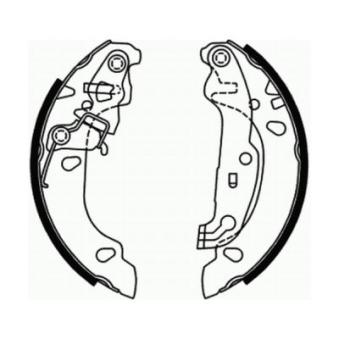 Jeu de mâchoires de frein ABE OEM 1123789