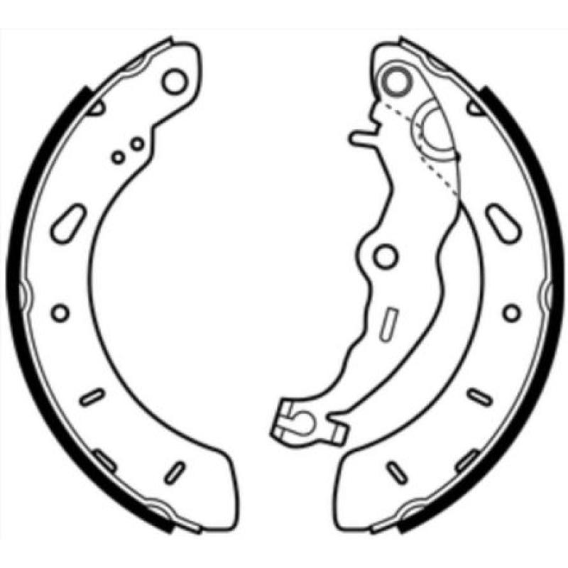 Jeu de mâchoires de frein ABE C0G057ABE - Visuel 1