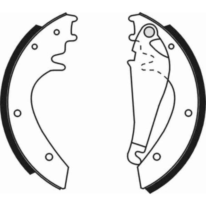 Jeu de mâchoires de frein ABE C0M008ABE - Visuel 1